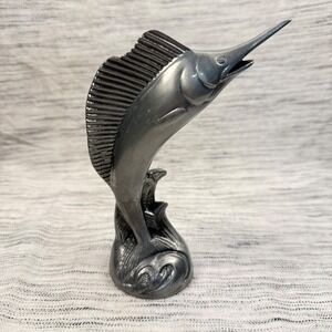 Silver Stainless Steel Swordfish Bottle Opener Sculpture‎ 7.25" Nautical Fishing